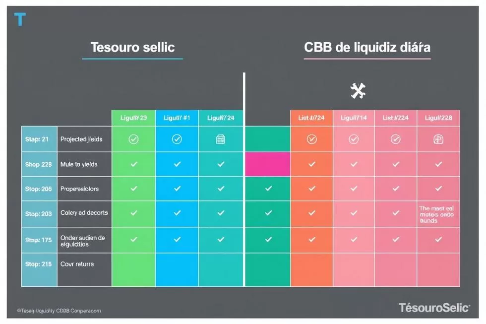 Comparação entre Tesouro Selic e CDB de Liquidez Diária