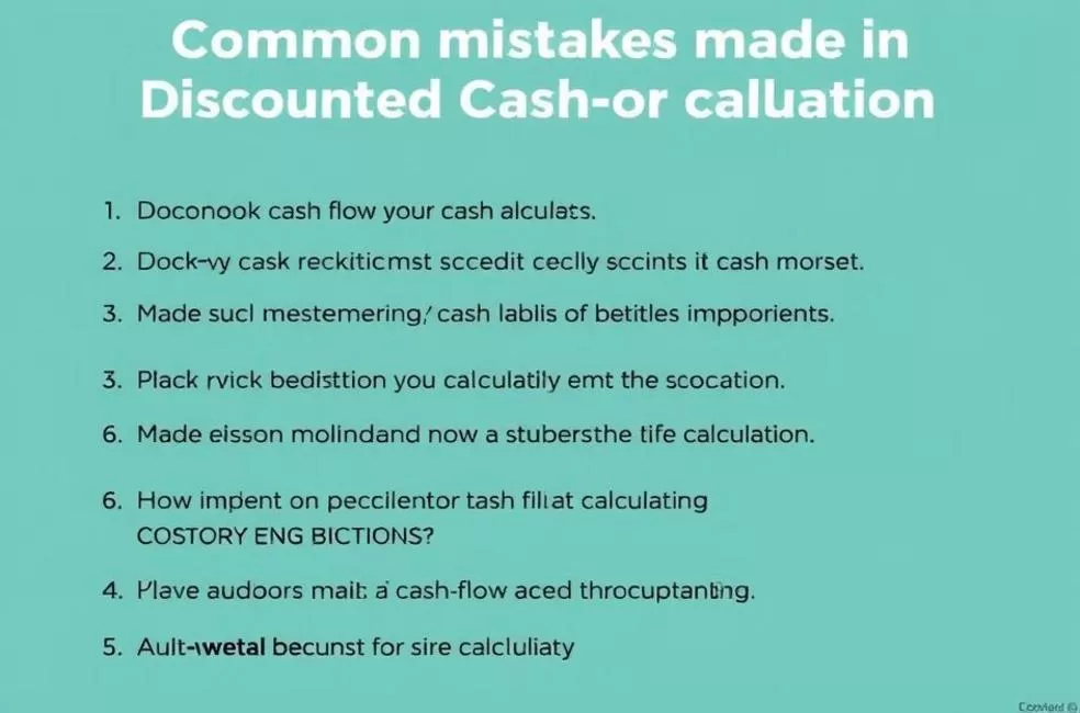 Erros Comuns ao Usar o Fluxo de Caixa Descontado